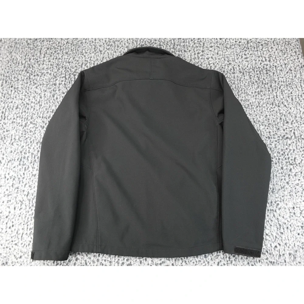 Kirkland Signature Softshell Jacket Mens Medium Black Excellent Fleece Lined Zip